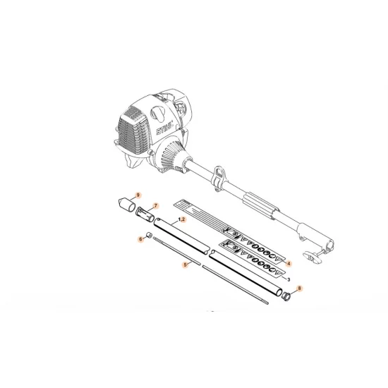 STIHL  Wysięgnik Ø 25,4 mm 4140 710 7129
